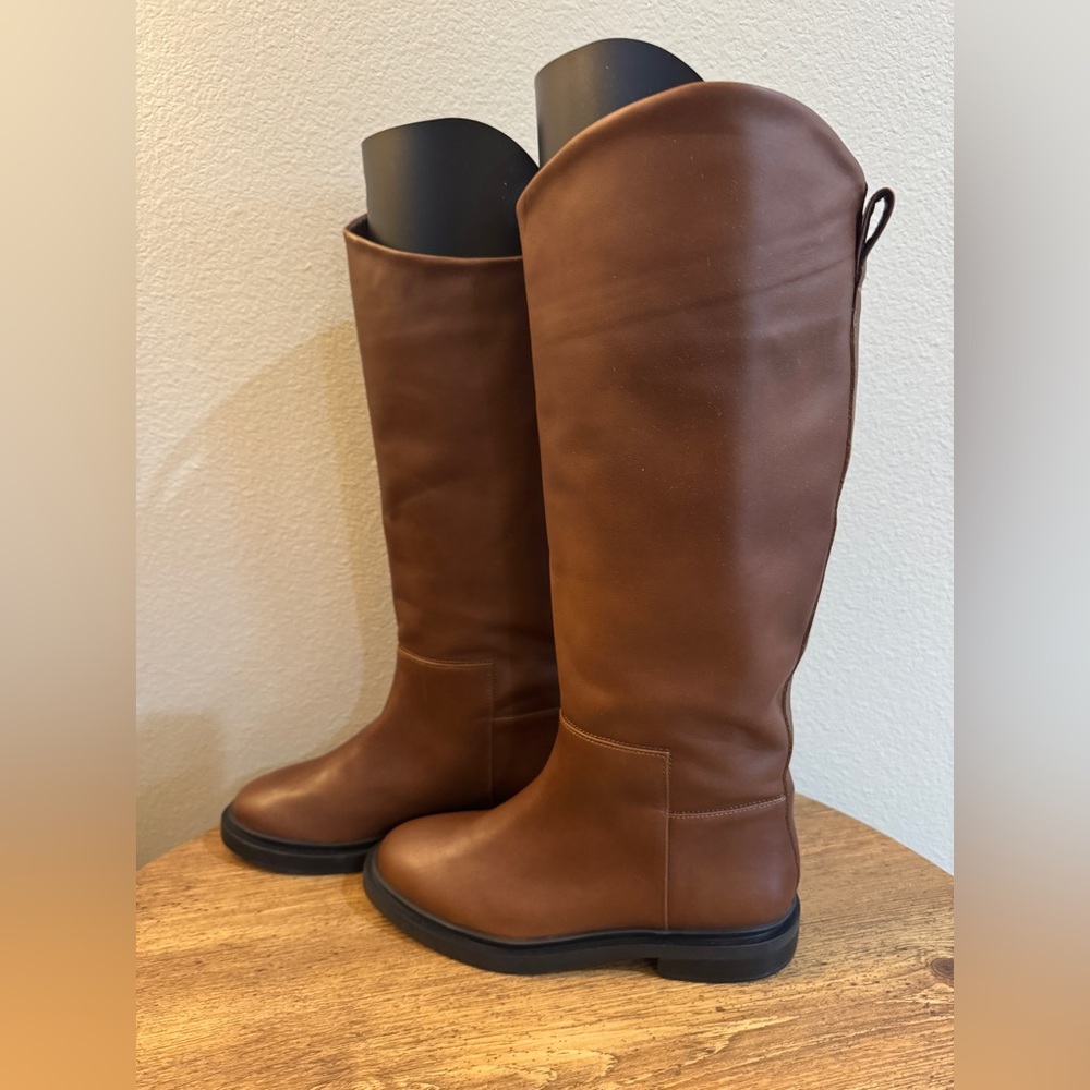 NEW Steve Madden Women’s Size 8 Gaige Brown Knee-High Leather Riding Boots